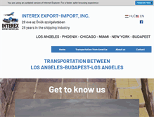 Tablet Screenshot of interexshipping.com